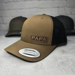 PAPA Hat, Papa Trucker Cap, Custom Gifts for Papa, New Papa Pregnancy Announcement Gifts, Papa Hats, Birthday Gifts, Custom Text Papa Hats