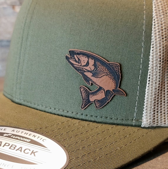 Trout Fishing Hat, Fly Fishing Gifts, Dad Gifts, Rainbow Trout Fly
