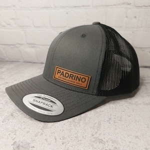 Sombrero PADRINO, Año establecido de Padrino personalizado- 2023, 2024, etc. Regalo personalizado de padrino personalizado, gorra de camionero padrino padrino, sombrero padrino