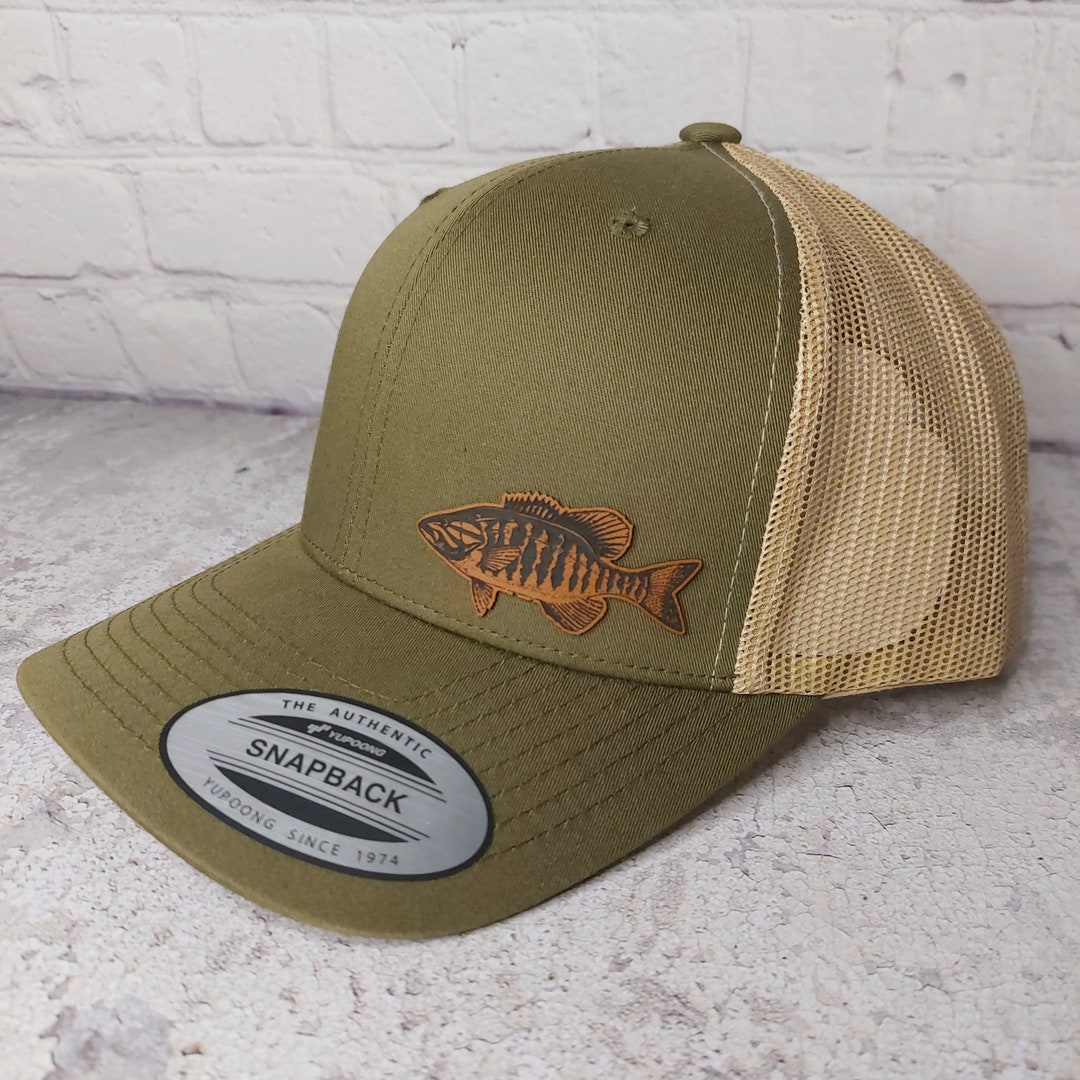 Bass Hat, Smallmouth Bass Fishing Hat, Bass Fisherman, Bass Fishing