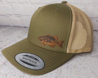 Bass Hat, Smallmouth Bass Fishing Hat, Bass Fisherman, Bass Fishing Gift, Bass Pro Fishing Hat, Bass Smallie Dad Hat, Dad Gifts Fishing Hat