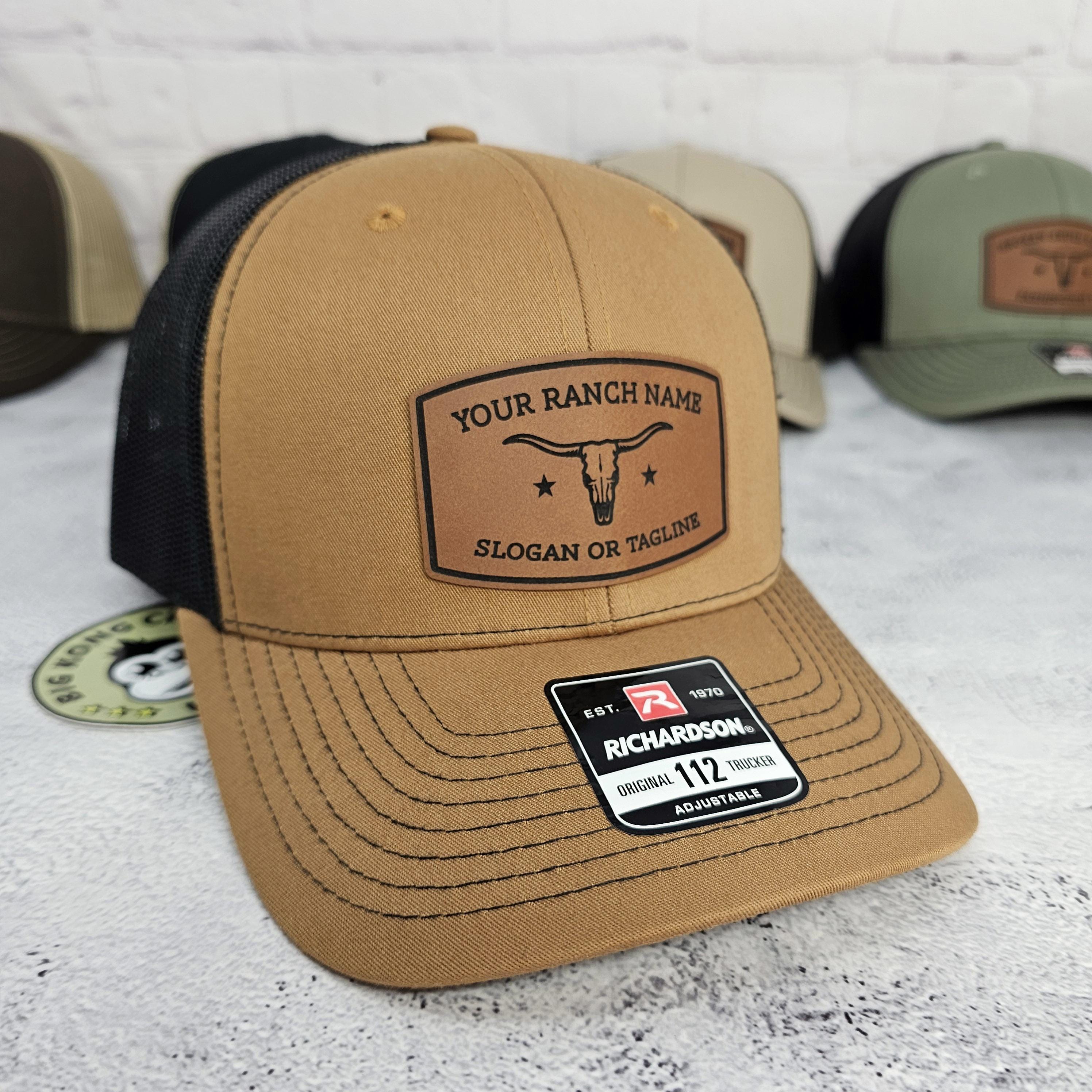Custom Text Ranch Hat, Personalized Ranch Name Trucker Hat, Farm ...