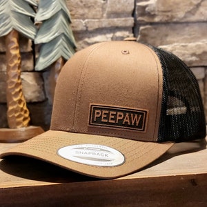 PEEPAW HAT, Custom PEEPAW Gifts, Peepaw Cap, Peepaw Birthday Gifts, Gifts for Pee Paw, Peepaw Snapback Trucker Hat, Peepaw Baseball Cap