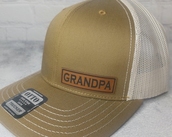 Grandpa Hats, Grandpa Trucker Hat, GRANDPA PATCH CAP, Pregnancy Announcement New Grandpa Gifts, Best Fathers Day Gifts, Grandpa Baseball Cap