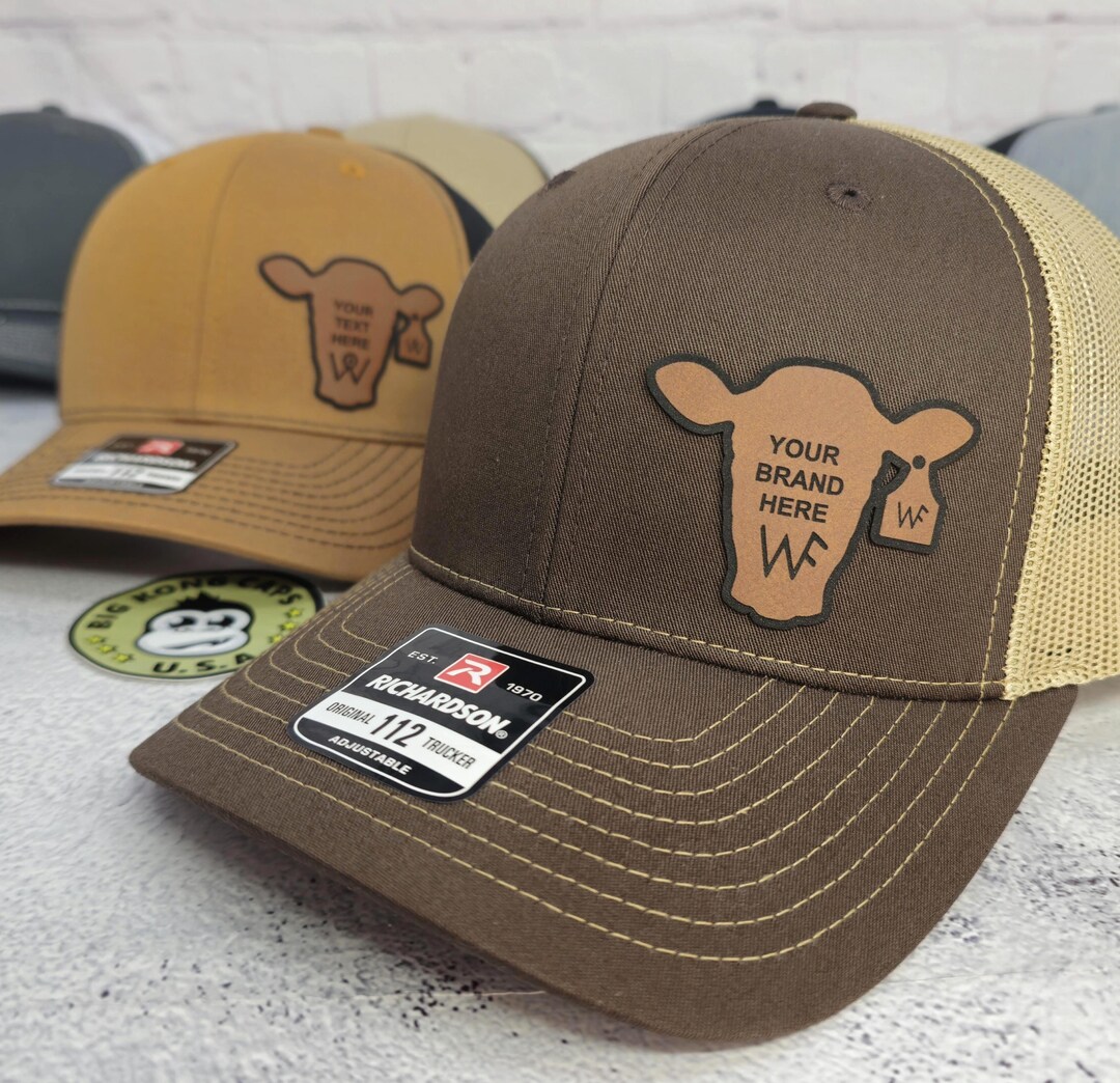 Custom Cattle Brand Cap, Custom Text Cow Tag Hat, Custom Farm Brand ...