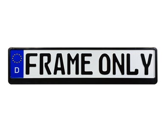 German License Plate Frame - Evolution 3 - Black