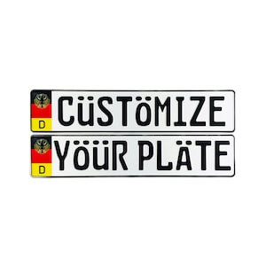 Custom German License Plate - Coat of Arms