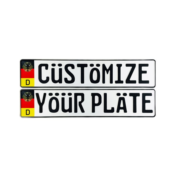 Custom German License Plate - Coat of Arms