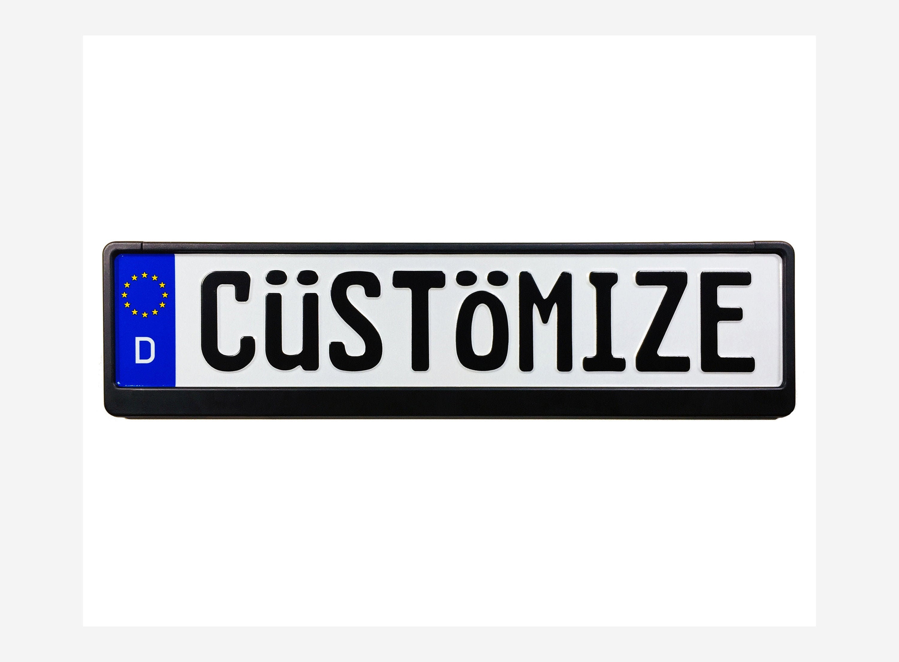 Custom Foreign License Plate - Etsy