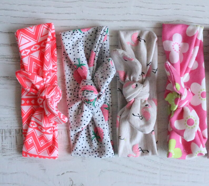 Pink headband Strawberry headband Flamingo headband Flower headband Headband for Babies newborn headband Baby Bow knot headband