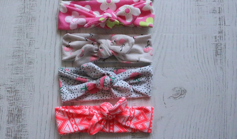 Pink headband Strawberry headband Flamingo headband Flower headband Headband for Babies newborn headband Baby Bow knot headband