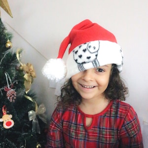 Christmas Santa Hat, Santa Hat, Santa Claus Hat, Christmas Party Hat, Red winter hat, Family Christmas Gift, Custom Christmas Gift Ideas