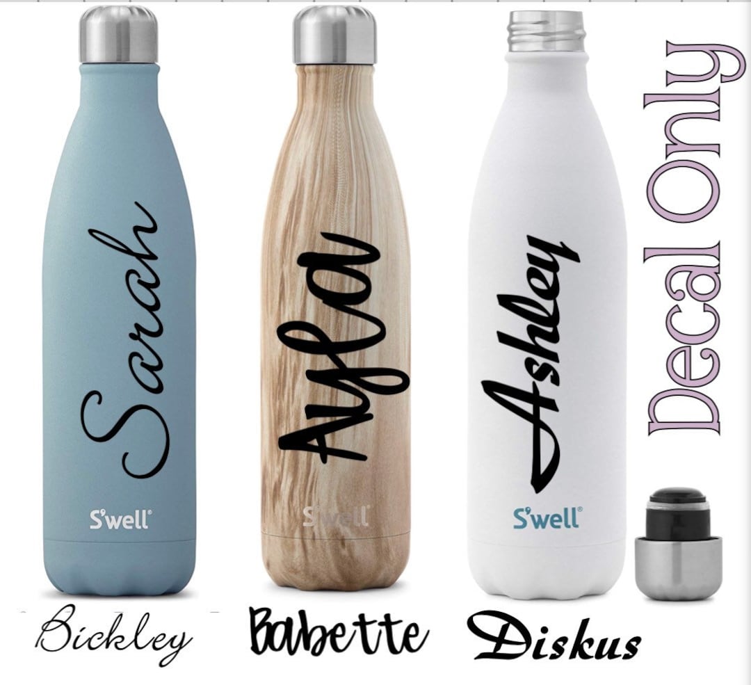 Custom Name Vinyl Decal | Water Bottle | Car Decal | Window Decal ...