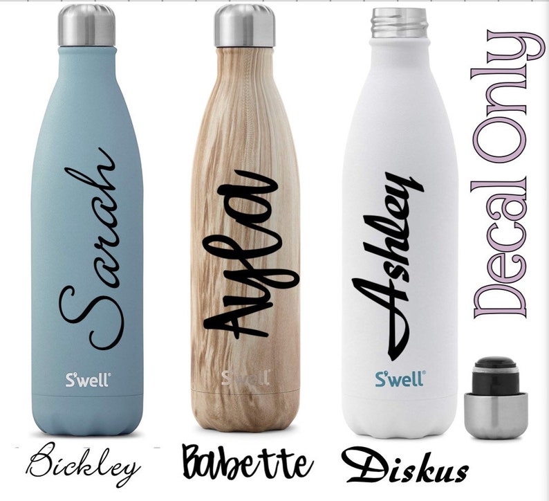 Custom Name Vinyl Decal | Water Bottle | Car Decal | Window Decal ...