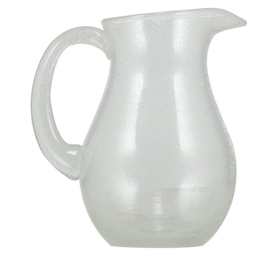Recycled Bubble Glass Jug -  Israel