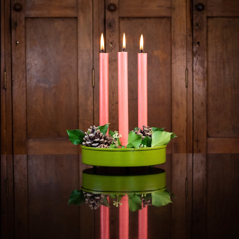 Candle Platter/Centrepiece Small Round Etsy