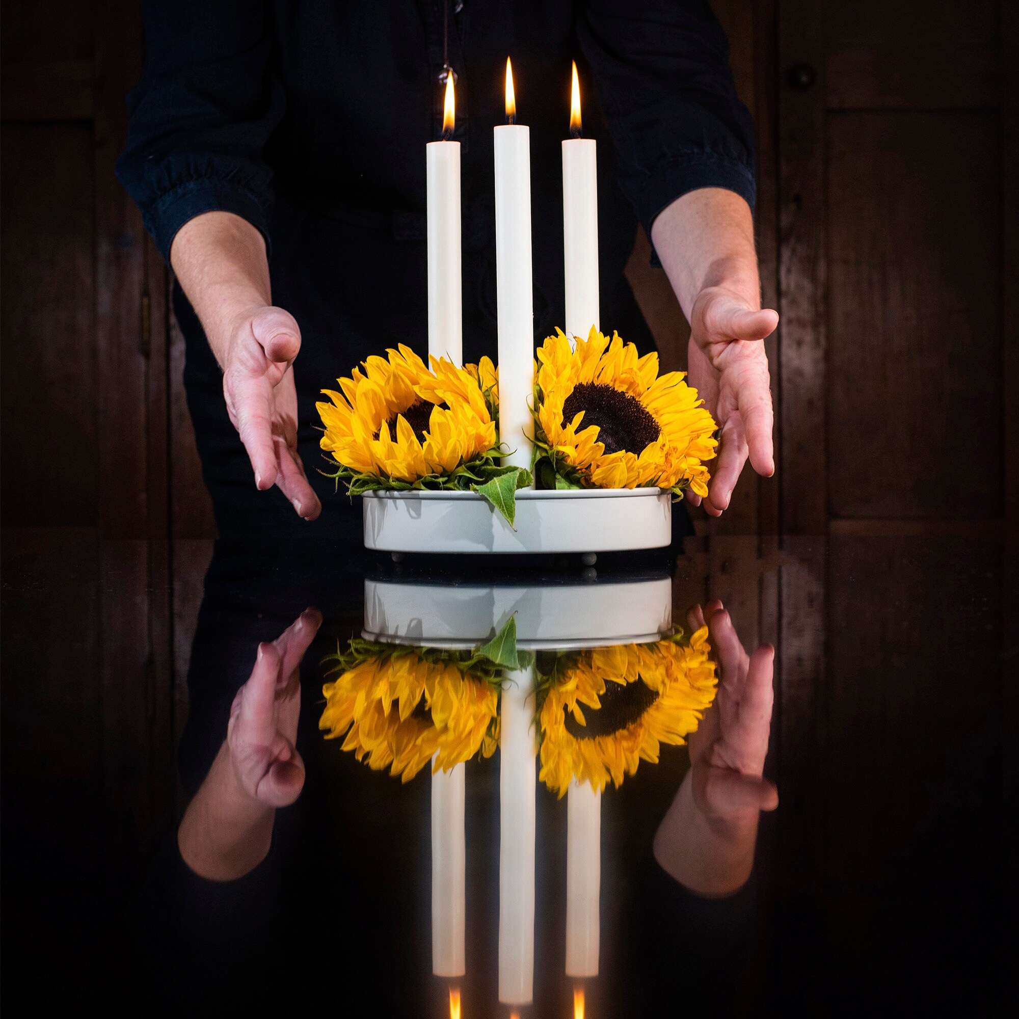 Candle Platter/centrepiece Small Round Etsy UK