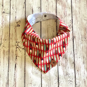 Surfboard Dog Bandana | Shark Dog Bandana | Summer Dog Bandana | Bandana for Dogs | Beach Dog Bandana | Reversible | Metal Snap