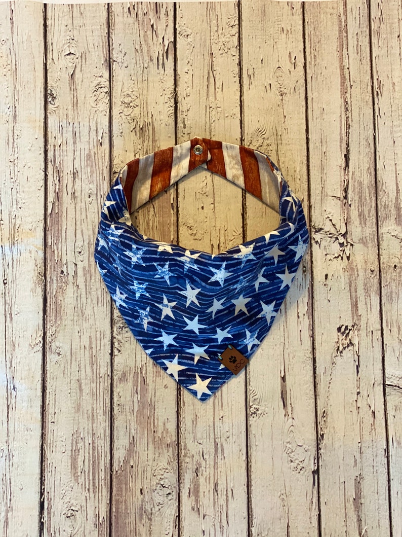 Patriotic Dog Bandana American Flag Dog Bandana 4th of Etsy