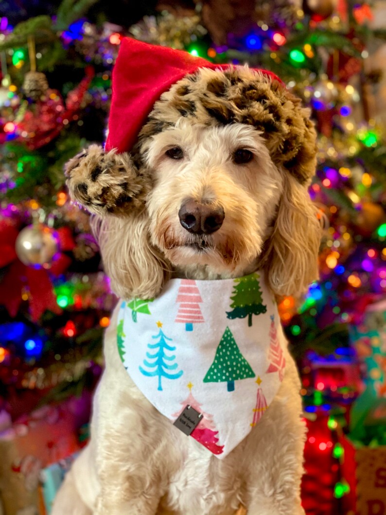Falala Dog Bandana Christmas Dog Bandana Christmas Tree Etsy