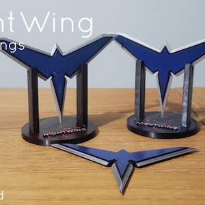 Titans Nightwing WingDings - Stampato in 3D - Titans - Utilità - 2021 - Cosplay - Mancave - Programma TV - Batarang