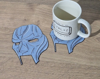 The Weekend Mask Coaster - Flat Coaster - Mug - 3D Printed - AfterHoursTilDawn