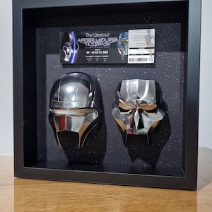 The Weeknd - After Hours Til Dawn Tour - Mini Masks Display, Ticket and Memorabilia Display Case - Custom-made Personalised -  Inspired
