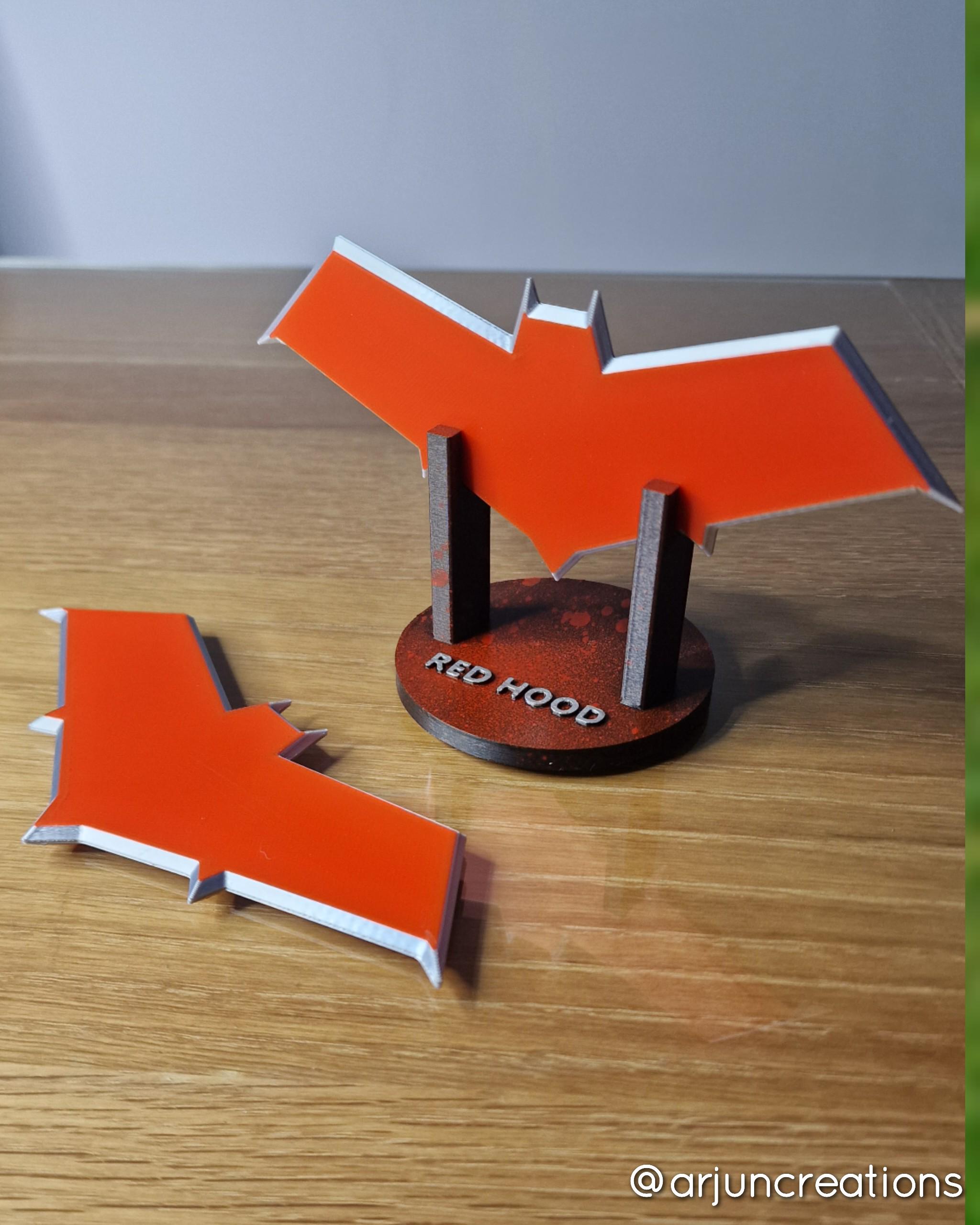 Utility Robin Titans Red Hood Wingdings - 3D Printed - Robin - Utility - Cosplay ...