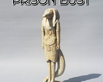 Moonknight - Ammit Prison Banishment Bust - Shabti - Sand Textured - Disney Plus Series- Sculpture - Marc Spector - Steven Grant Khonshu