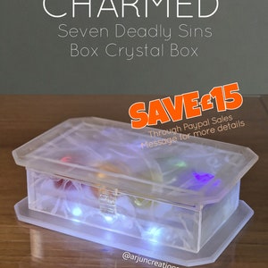 PRE-ORDER Charmed - Seven Deadly Sins Crystal Box - Prop Replica - Halliwell - Book of Shadows - Custom made