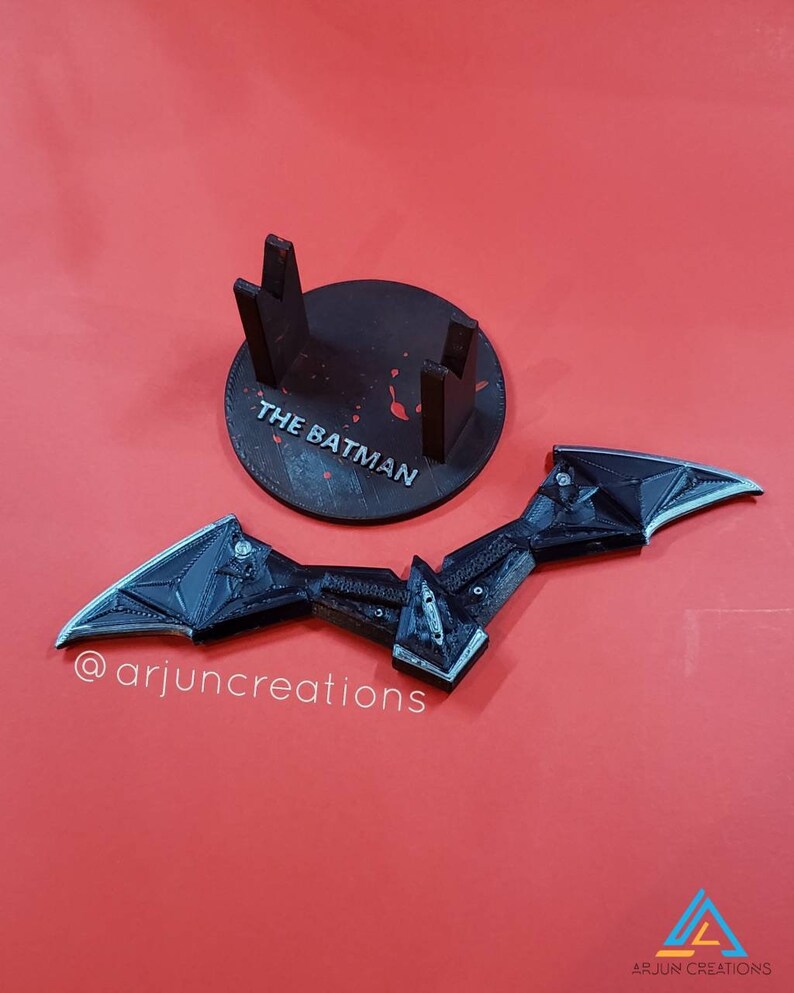 3D printed Batman 2021 Battison Batarang Trailer Inspired Prop Utility Robert Pattinson