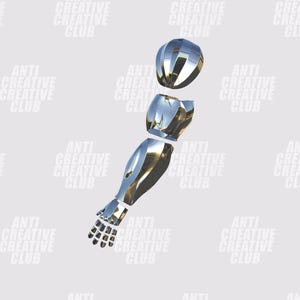 The Weeknd Arm DIGITAL After Hours Til Dawn Chrome Arm DIGITAL 3D MODEL