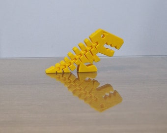 Flexi Rex Dinosaur Fidget Toy - 3D Printed - Different Colours and Sizes