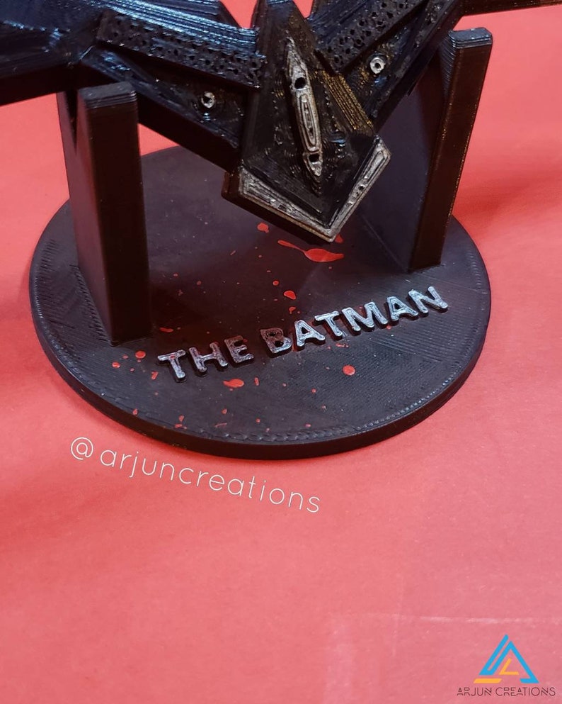 3D printed Batman 2021 Battison Batarang Trailer Inspired Prop Utility Robert Pattinson