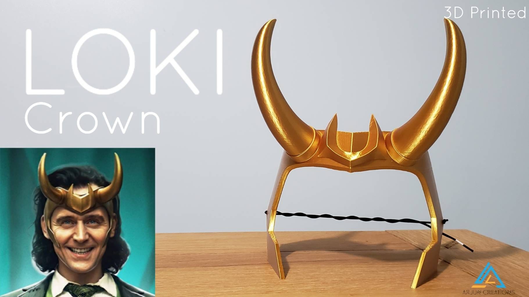 Casque Loki Couronne Imprimé en 3D Cosplay Série Disney Plus Émission de  télévision Loki Marvel Cornes Vote Loki - Etsy France