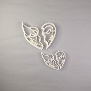 Deadpool Wolverine Love Heart Cookie Cutters - 3D Printed - Cooking - Baking - Play dough - Deadpool 3