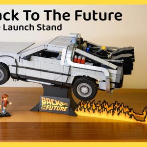 Back To The Future - Fire Launch Stand - DeLorean - 3D Printed - Custom designed  - BTTF - Plastic