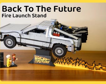 Back To The Future - Fire Launch Stand - DeLorean - 3D Printed - Custom designed  - BTTF - Plastic