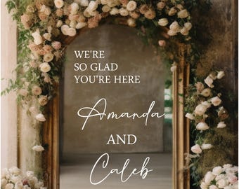 Welcome to the Wedding Vinyl Decal, Mirror or Sign Decor