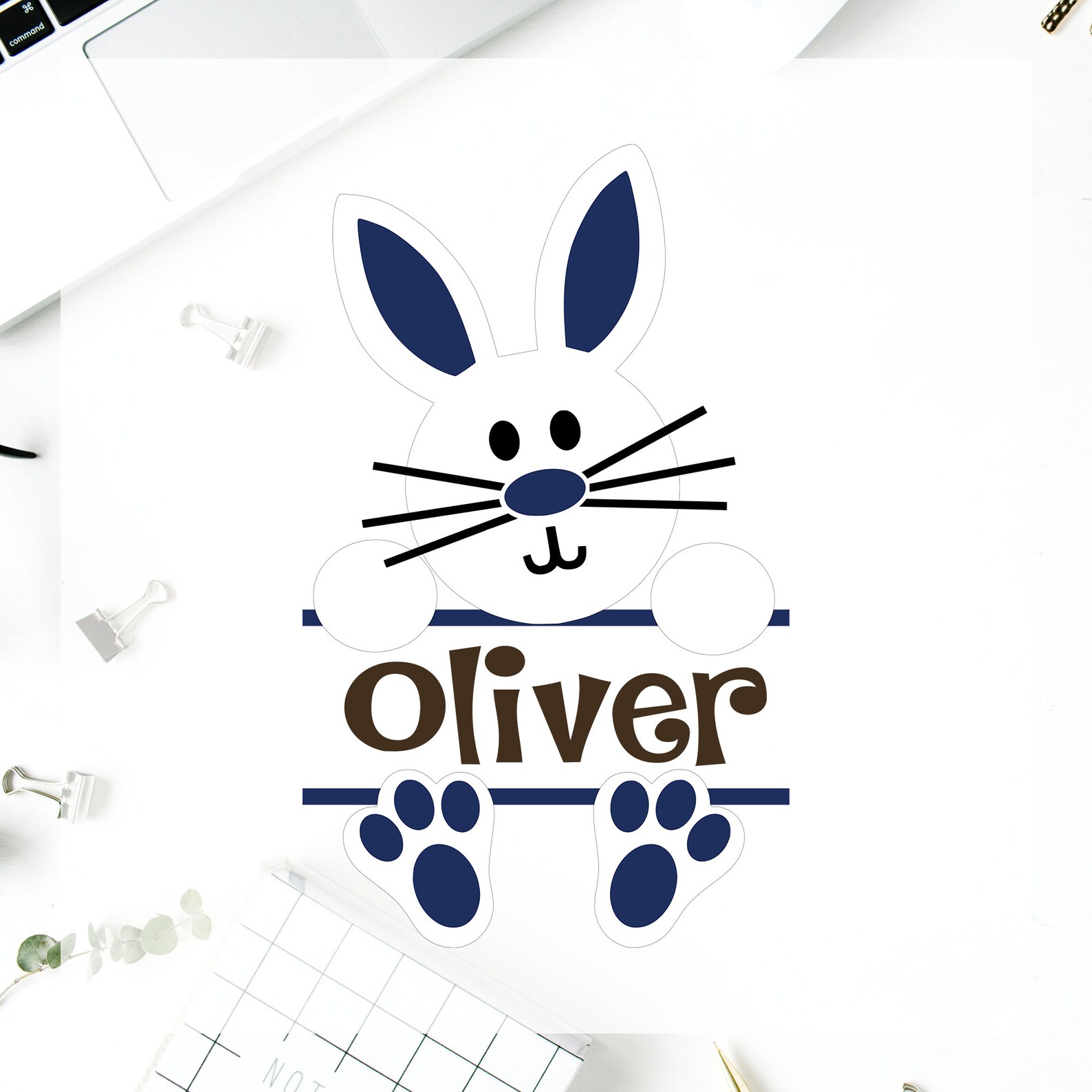Personalized Easter Bunny Decals Vinyl Decal Easter Decal Etsy