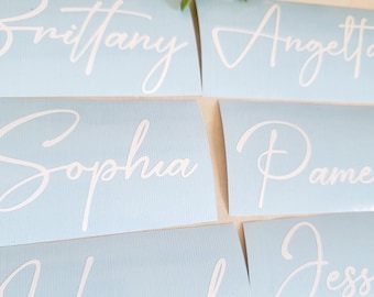 Personalized Name Vinyl Decal: Custom Calligraphy Sticker