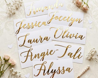 Personalized Name Vinyl Decals | Wedding and Party Stickers