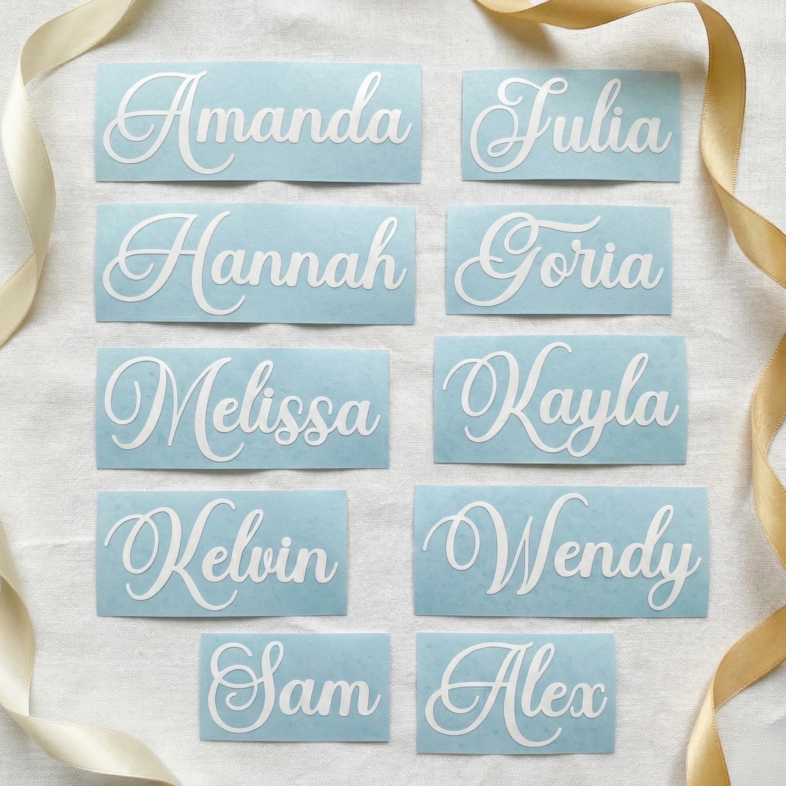 Custom Cursive Name Vinyl Decal, Personalized Tumbler, Glass Can ...