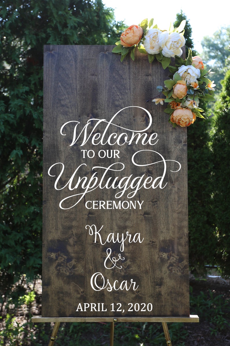 Free Free 232 Welcome To Our Unplugged Wedding Svg SVG PNG EPS DXF File