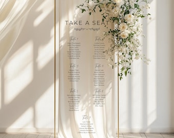 Enseigne personnalisée en tissu pour tableau des sièges de mariage en lin