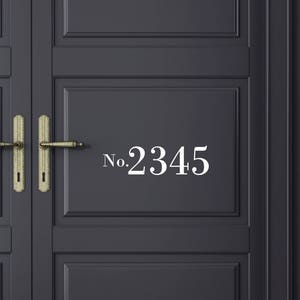 House Number Door Decal, Apartment Number Door Decal, Door Decor, House Number Door Decal, Front Door Decor, Vinyl Lettering, Vinyl Decal