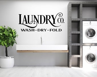 Laundry Room Wall Decal, Laundry Room Decal, Laundry Decal, Laundry Sign, Wall Sticker, Vinyl Decal, Laundry Room Decor, Laundry Room Sign