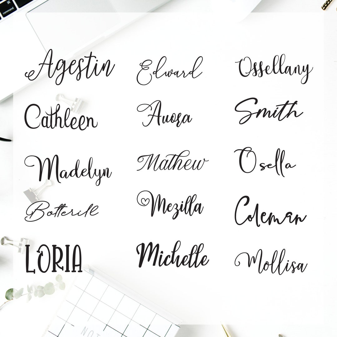 Custom Name Vinyl Decal, Name Sticker, Vinyl Name Decal, Personalized