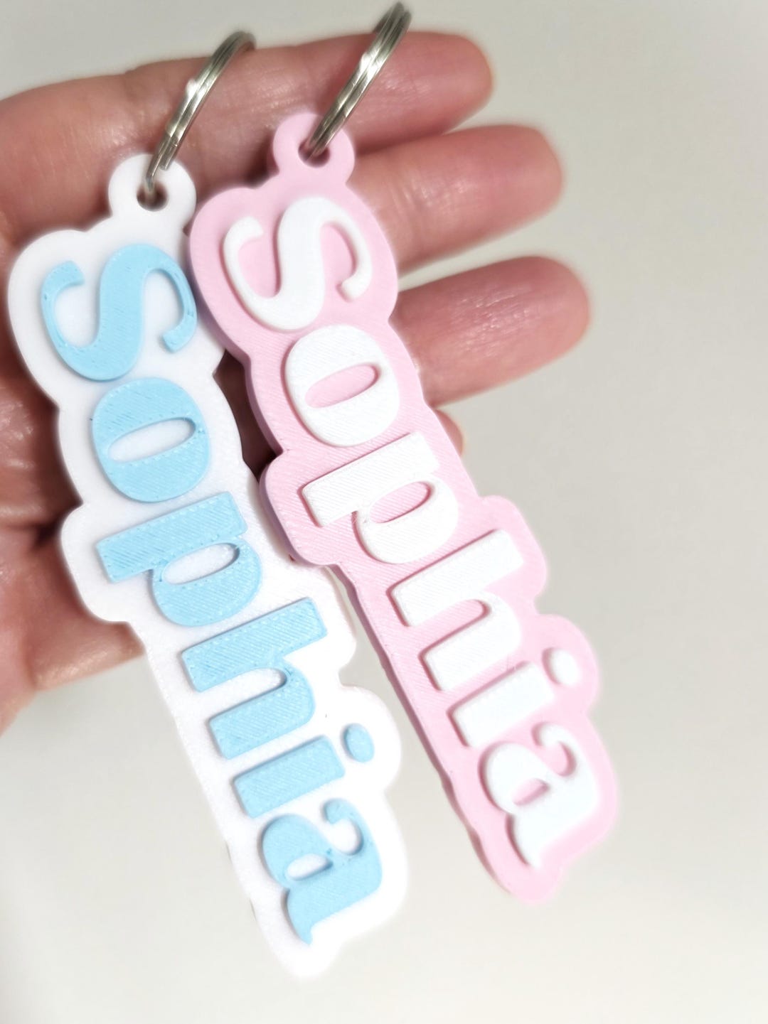 Personalized 3D Printed Name Keychain: Custom Backpack Tag - Etsy