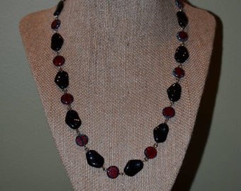Red and Black Necklace